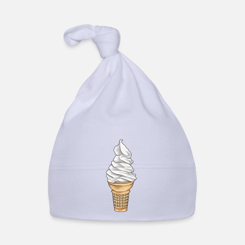 Softeis Eistüte Eisdiele - Baby Bio-Mütze - Sky