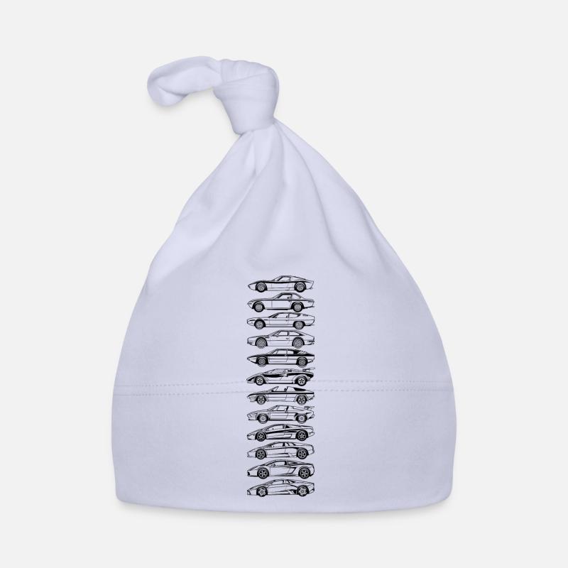 Evolution Black Lambo - Organic Baby Cap - sky