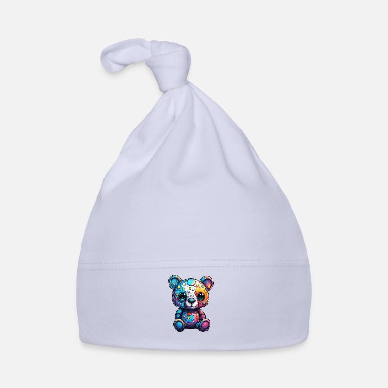 Teddybär / Kuscheltier / Stofftier / Geschenkidee Baby Bio-Mütze