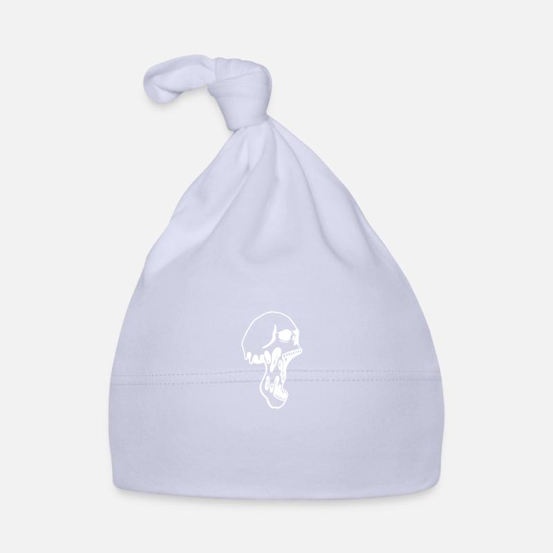 Crâne slime crâne crâne - Bonnet bio Bébé - ciel