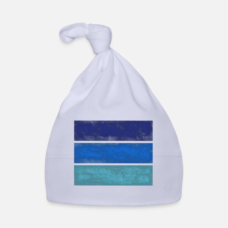 Rectangles bleus Bonnet bio Bébé