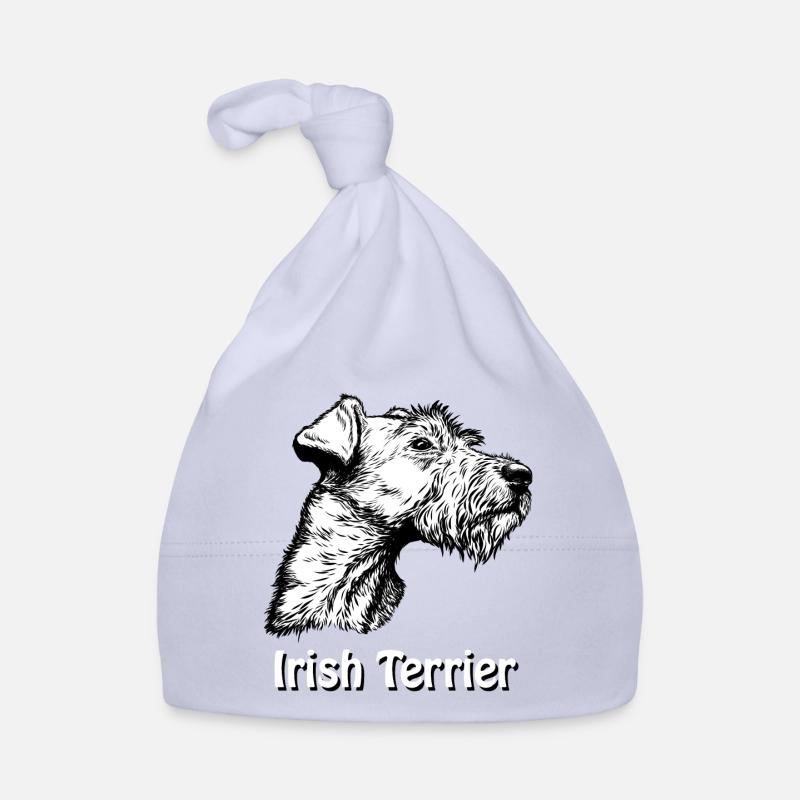 Irish Terrier Portrait Baby Bio-Mütze