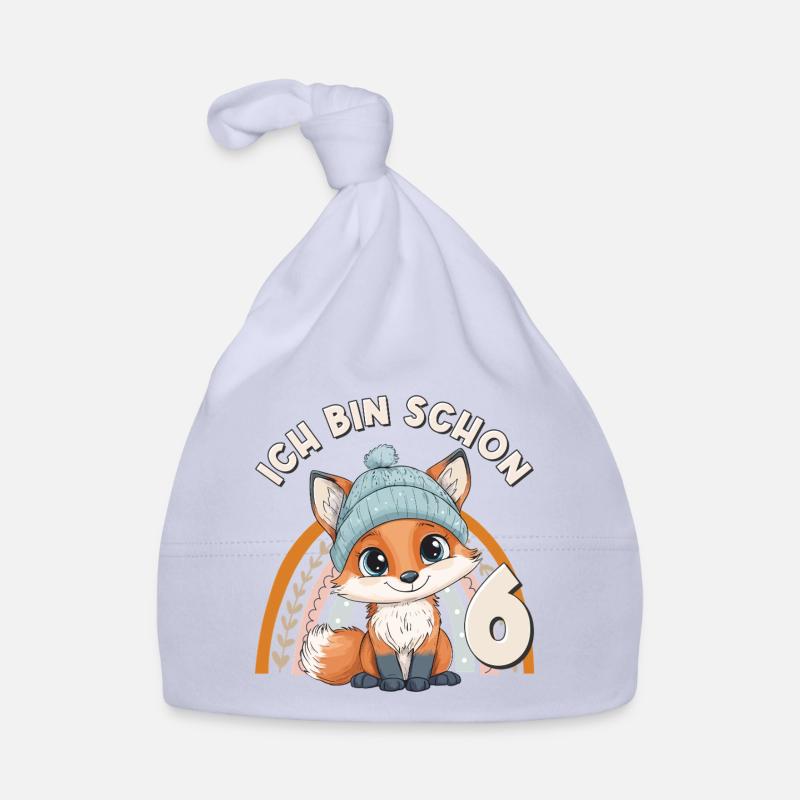 6e anniversaire Renard arc-en-ciel mignon mignon Bonnet bio Bébé