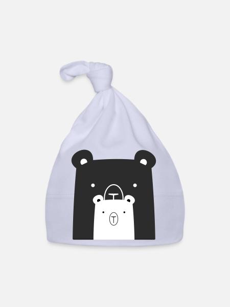 Bear Bear Polar Bear Brown Bear I Gift Idea - Organic Baby Cap - sky - Front