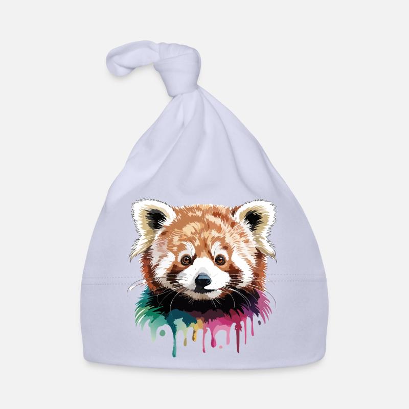 Roter Panda Kopf Farbkunst Baby Bio-Mütze