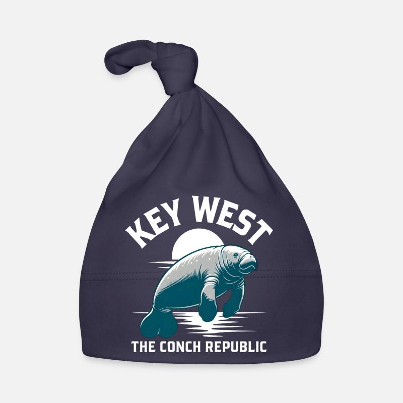 Key West Manatee Organic Baby Cap