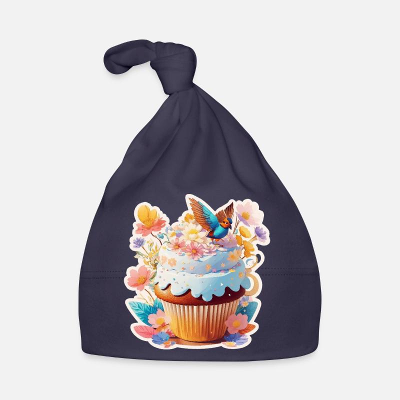  Cupcake Vogel Baby Bio-Mütze
