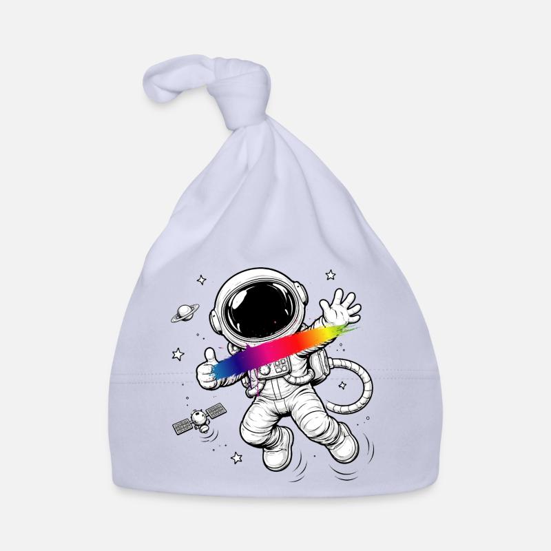 Astronaut Regenbogen Splash Space Design  Baby Bio-Mütze
