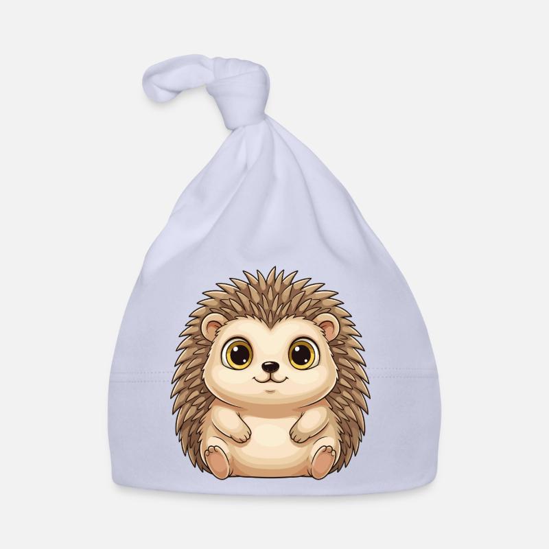 Petit hérisson mignon – style Kawaii avec de grands yeux Bonnet bio Bébé