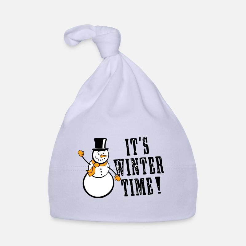 It's Winter Time Organic Baby Cap