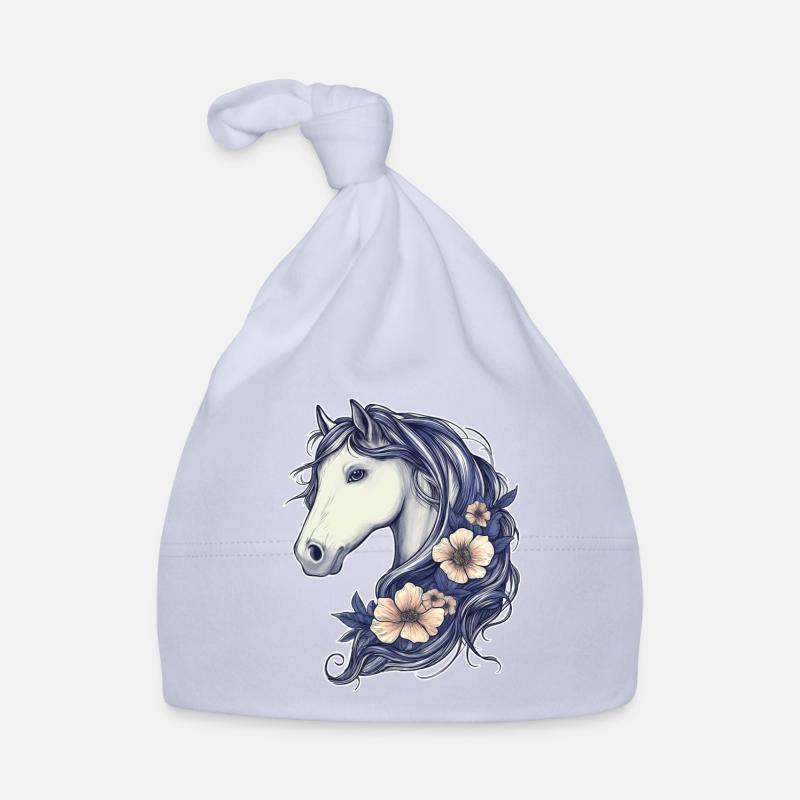 Süßes Pferd Baby Bio-Mütze