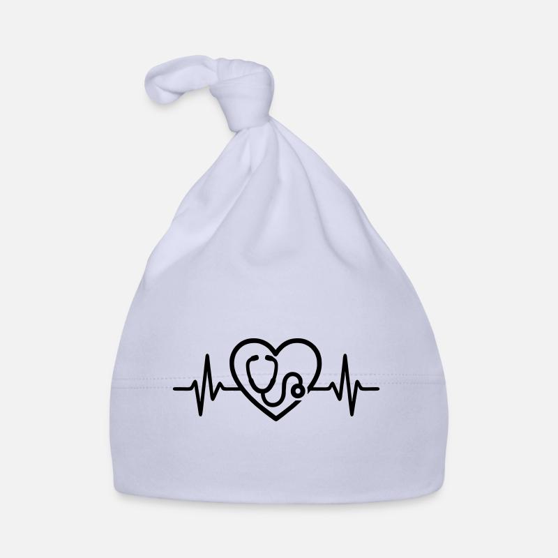 Doctor Stethoscope Heart Profession Organic Baby Cap