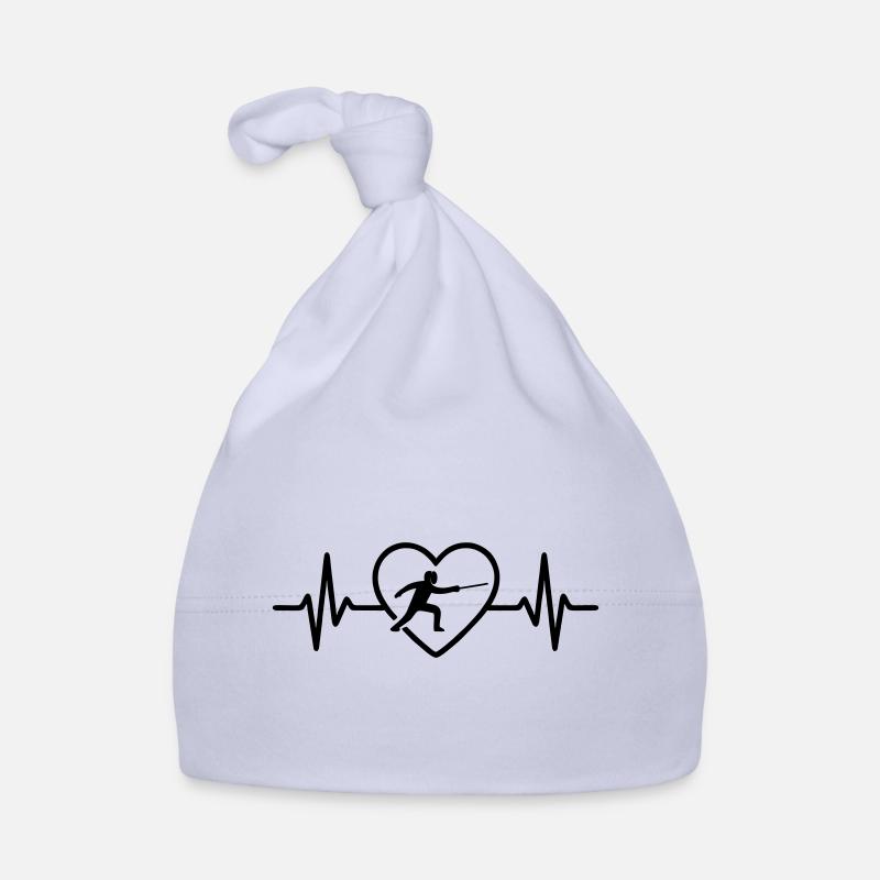 Fencing Heart Organic Baby Cap