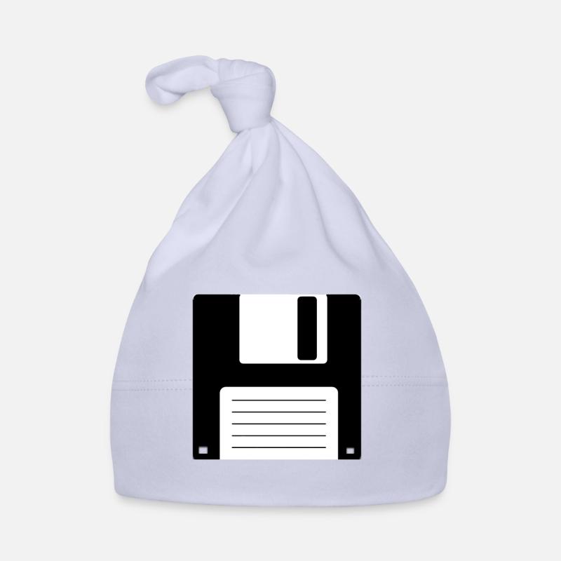 Floppy Floppy Disk Old School Retro Computer Design Organic Baby Cap