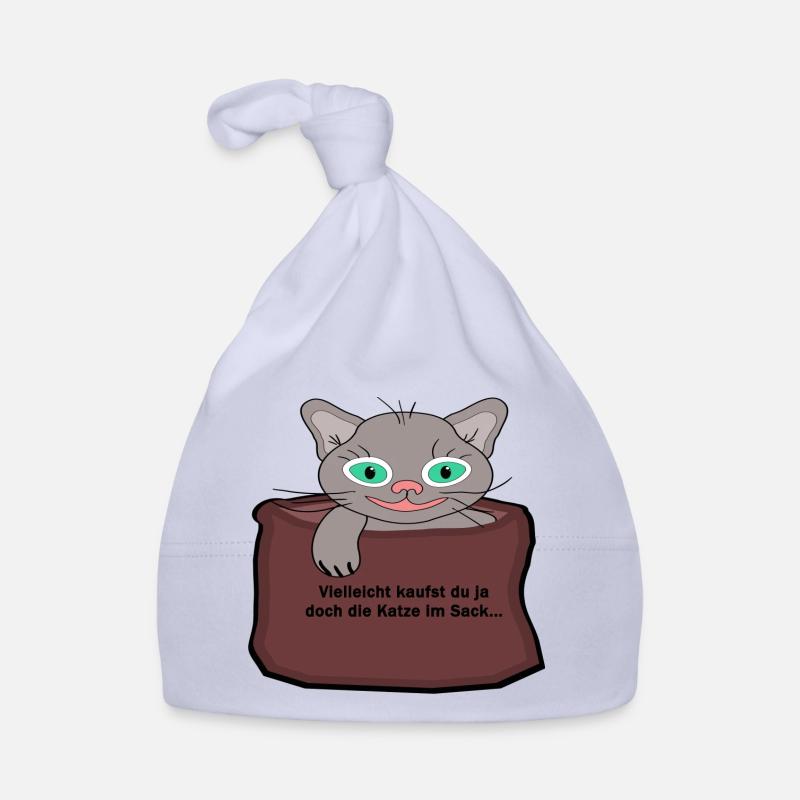die katze im Sack - Baby Bio-Mütze - Sky