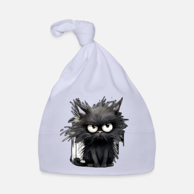 Moody Cat Organic Baby Cap