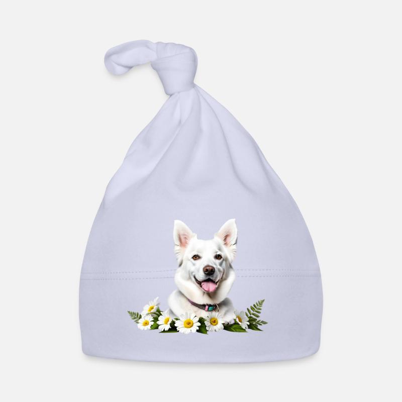 Couronne de fleurs adaptée aux chiens Bonnet bio Bébé