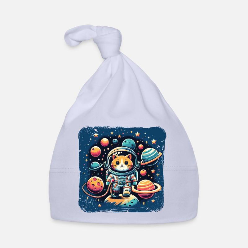 Cosmo, Cat, Astronaut, Space, Kitty Organic Baby Cap