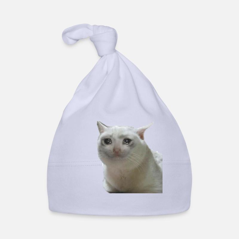 Meme cat - Organic Baby Cap - sky