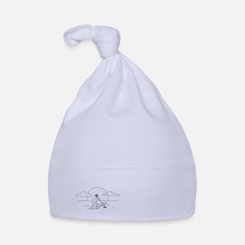 Pagaie hero noir - Bonnet bio Bébé - ciel