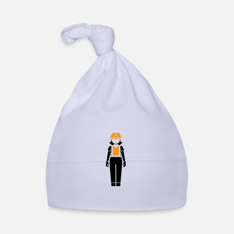 Construction Worker Woman Organic Baby Cap