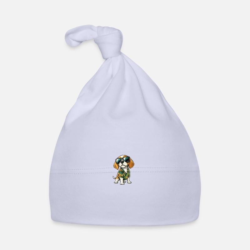 Beagle Chien Cool Été Bonnet bio Bébé