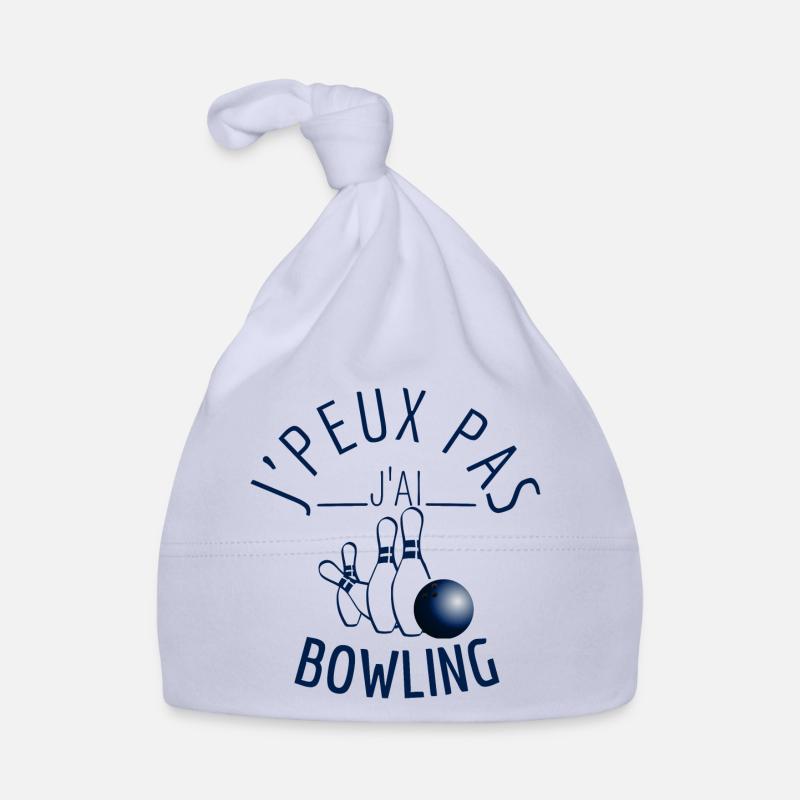 J'peux pas J'ai Bowling - Bonnet bio Bébé - ciel