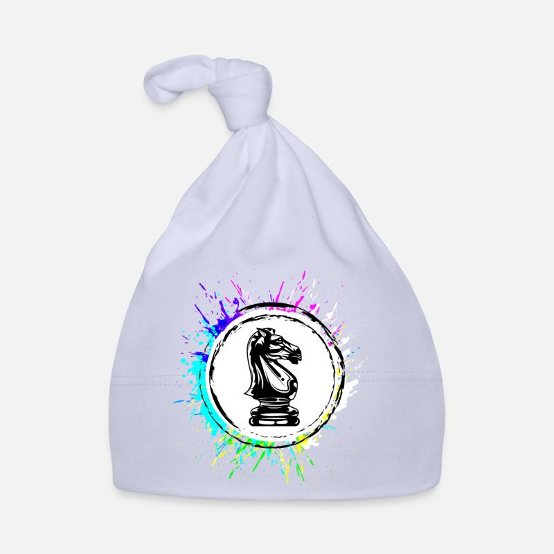 Pferd Schachfigur Baby Bio-Mütze
