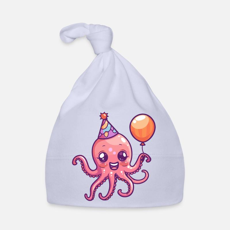 Octopus Birthday BD Bonnet bio Bébé