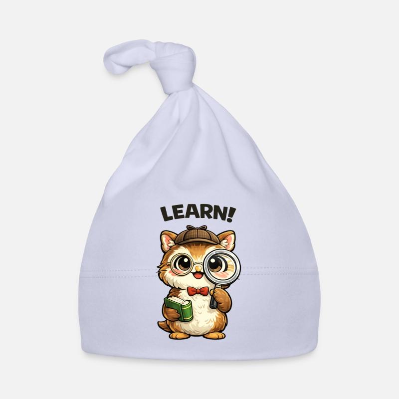 Learning Kitten Detective Organic Baby Cap