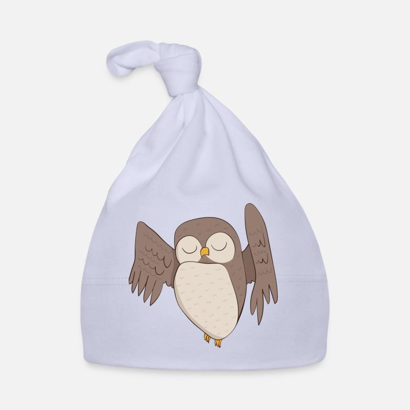 Eule Kauz Baby Bio-Mütze