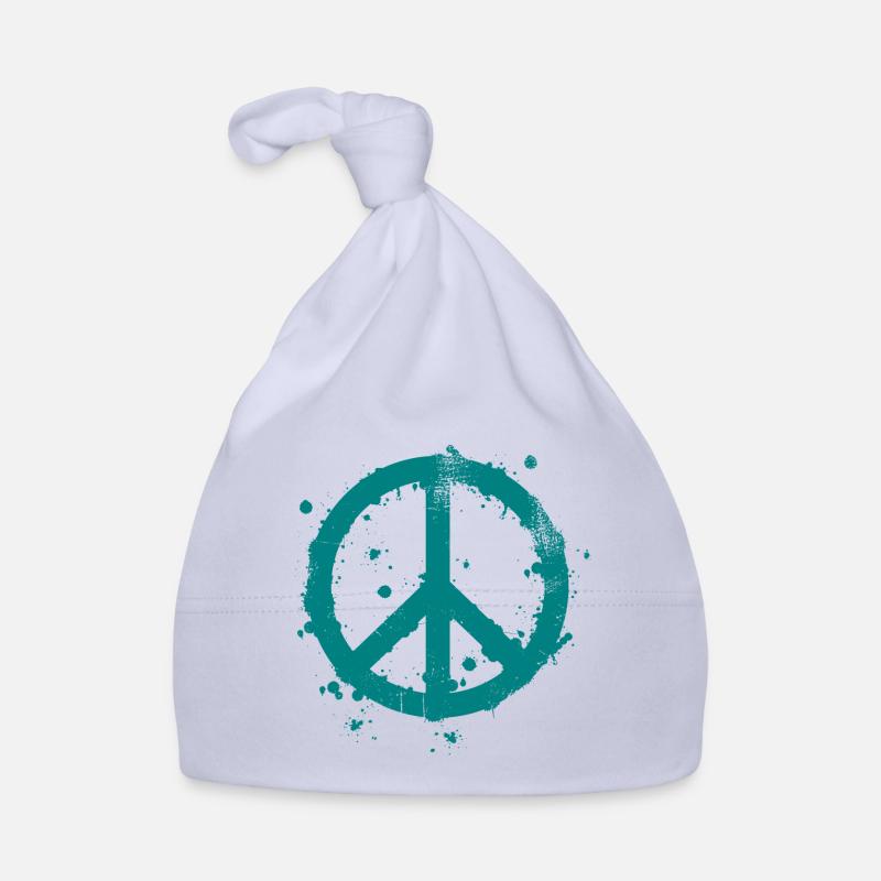 Friedenszeichen Baby Bio-Mütze