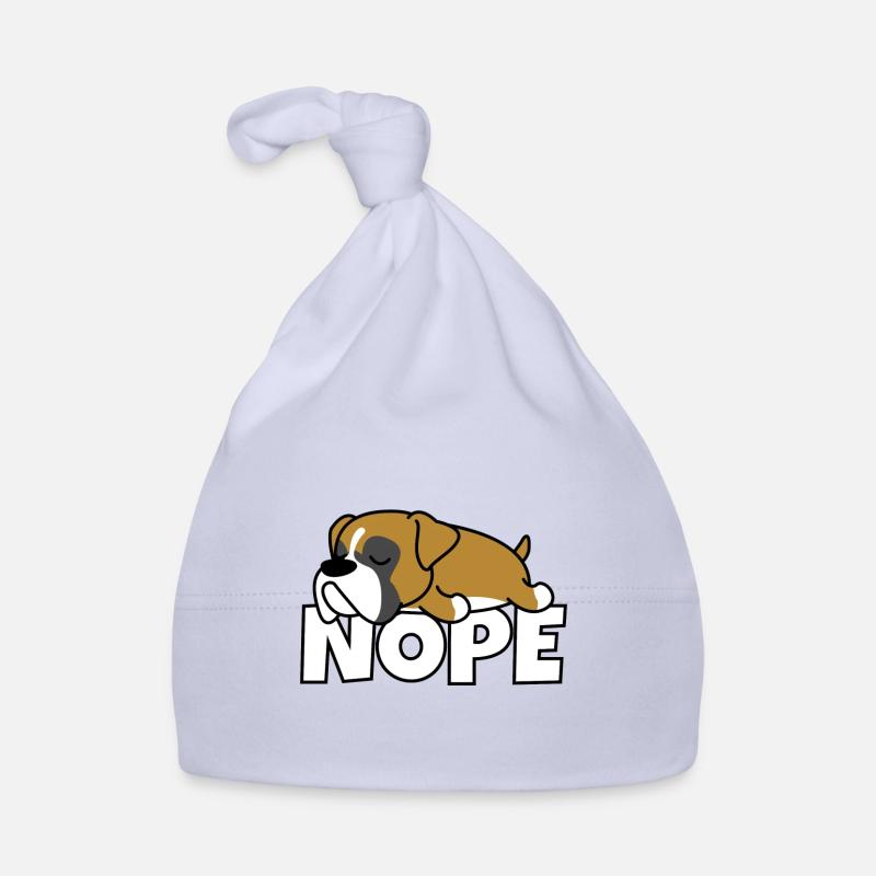 Nope boxer dog Bonnet bio Bébé