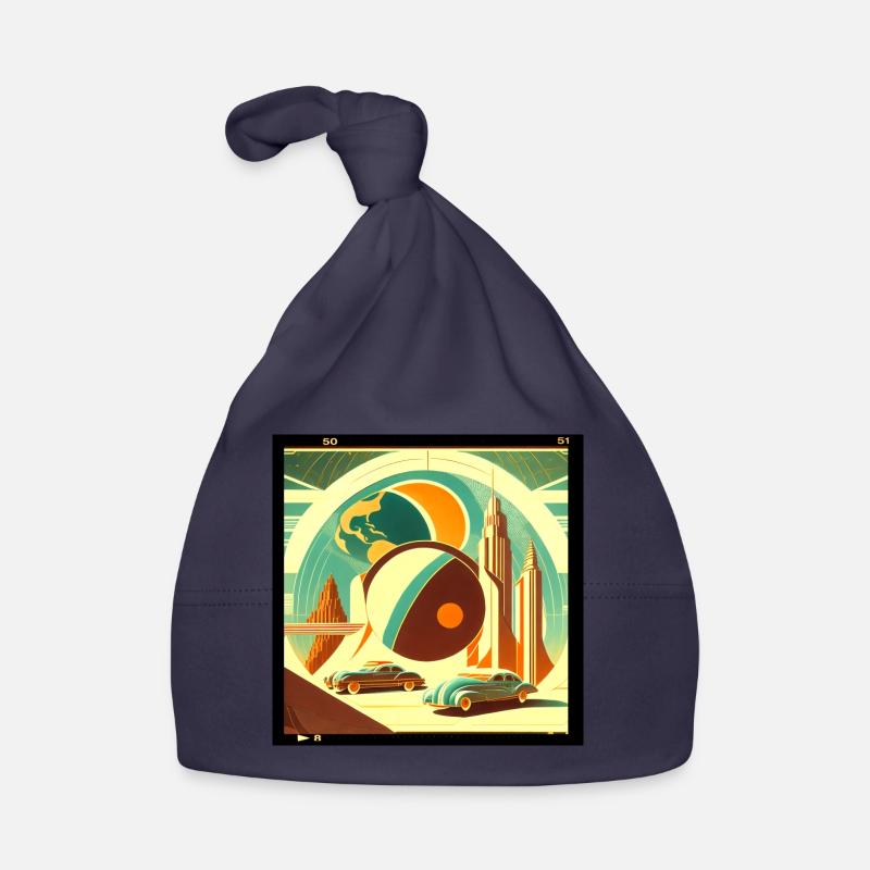 Imaginary retro planet Organic Baby Cap