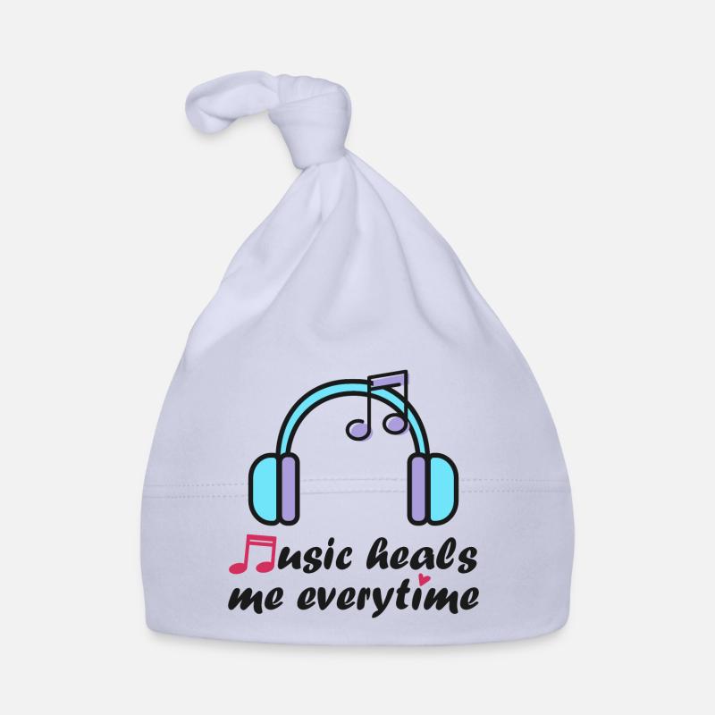 Music heals me everytime Organic Baby Cap