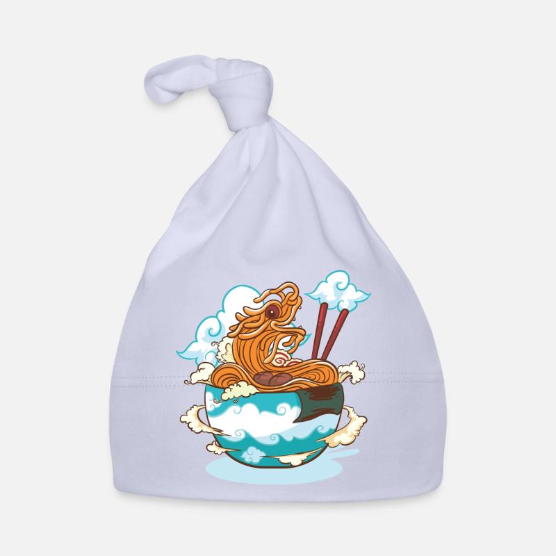 Dragon ramen - Bonnet bio Bébé - ciel
