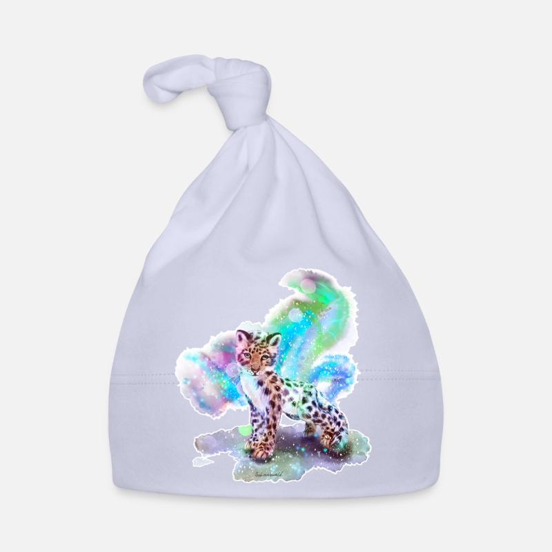 Schneeleopard Baby Bio-Mütze