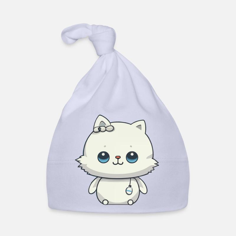 Mignon chat amitié illustration Bonnet bio Bébé