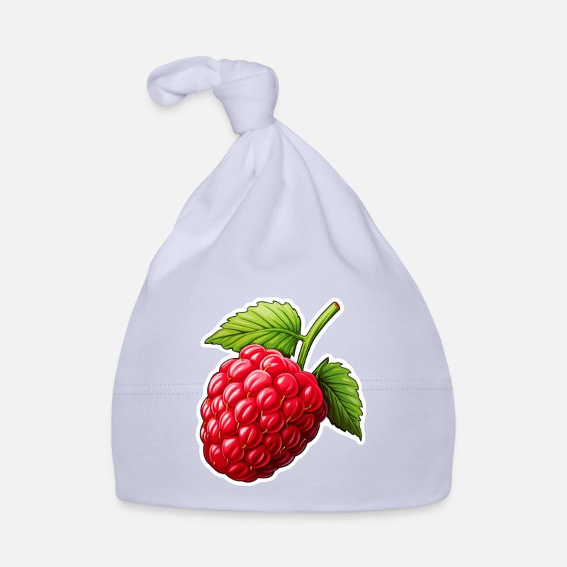 Raspberry single Organic Baby Cap