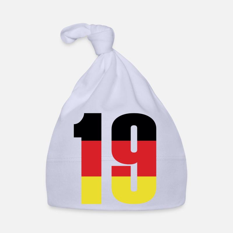 19 Number Germany Jersey Organic Baby Cap