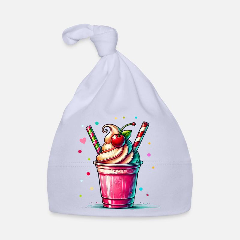 Seductive Cherry Dreams: Cherry Milkshake Organic Baby Cap