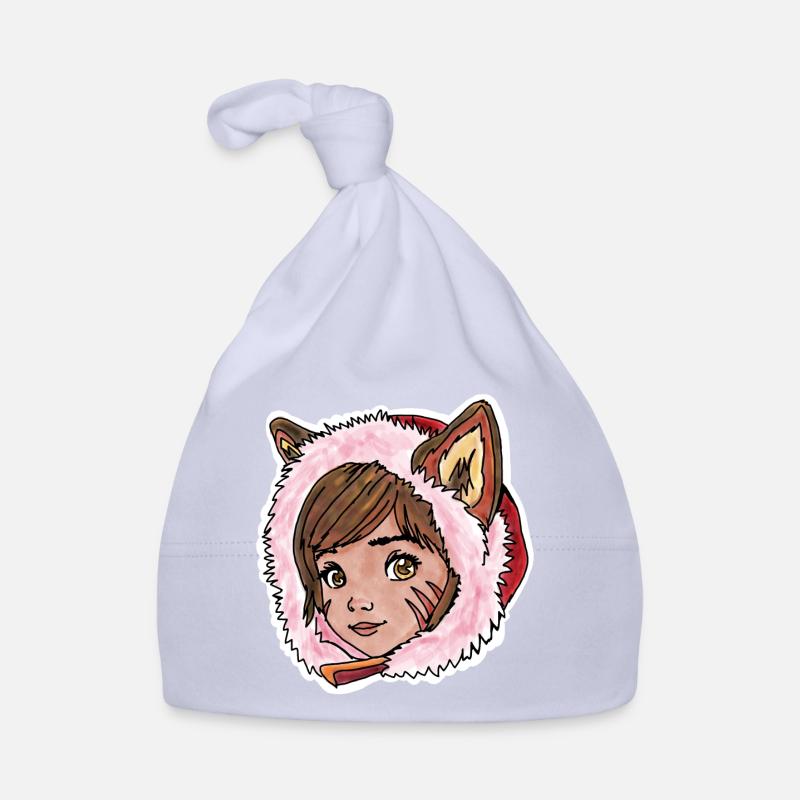 Rotkäppchen als kleiner Wolf - Baby Bio-Mütze - Sky