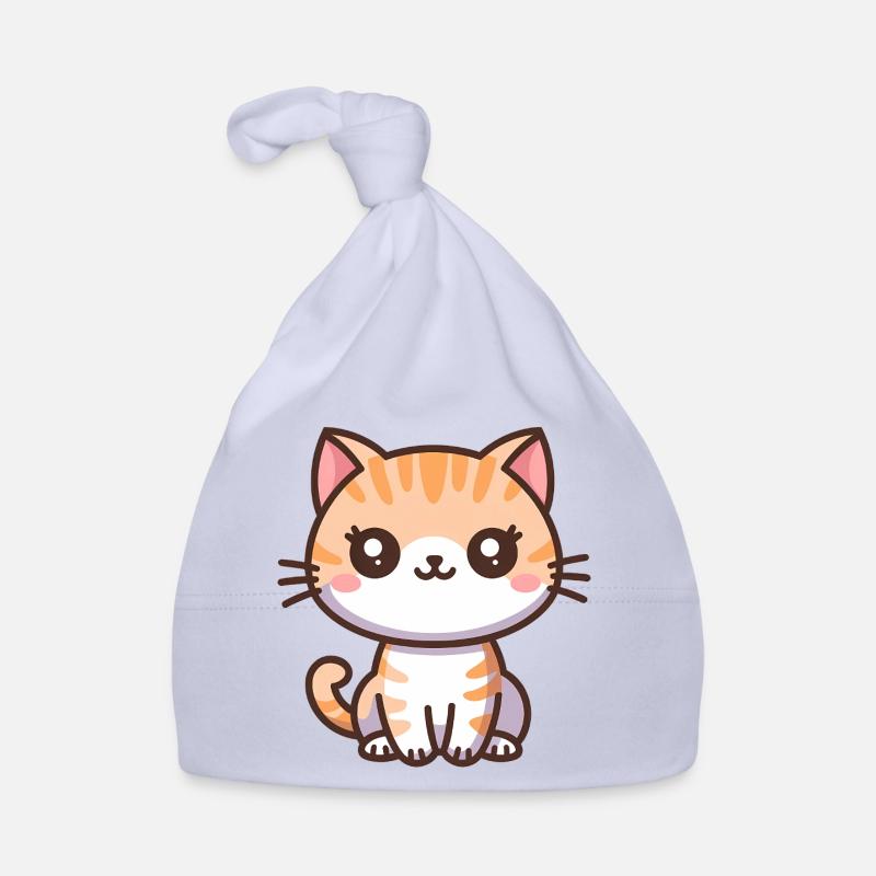 Chaton de dessin animé mignon Bonnet bio Bébé