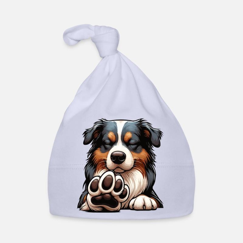 Australian Shepherd Aussie Aussiebesitzer Aussies Baby Bio-Mütze