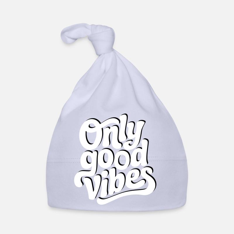 Conception de lettrage à la main Positive Vibes Bonnet bio Bébé