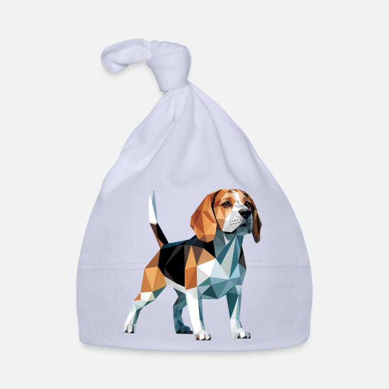 Bulldog - Cooles Low Poly Logo Baby Bio-Mütze