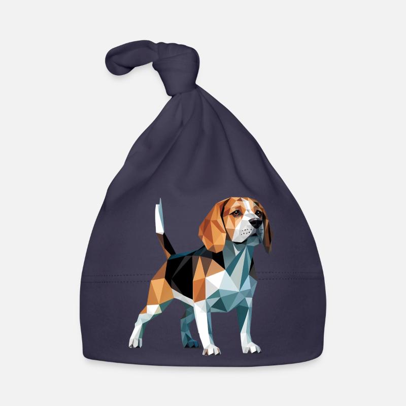 Bulldog - Cool Low Poly  Logo Organic Baby Cap
