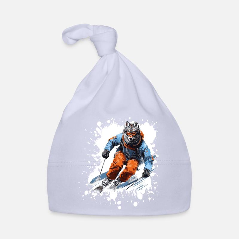 Wolf Ski Skiing Bonnet bio Bébé
