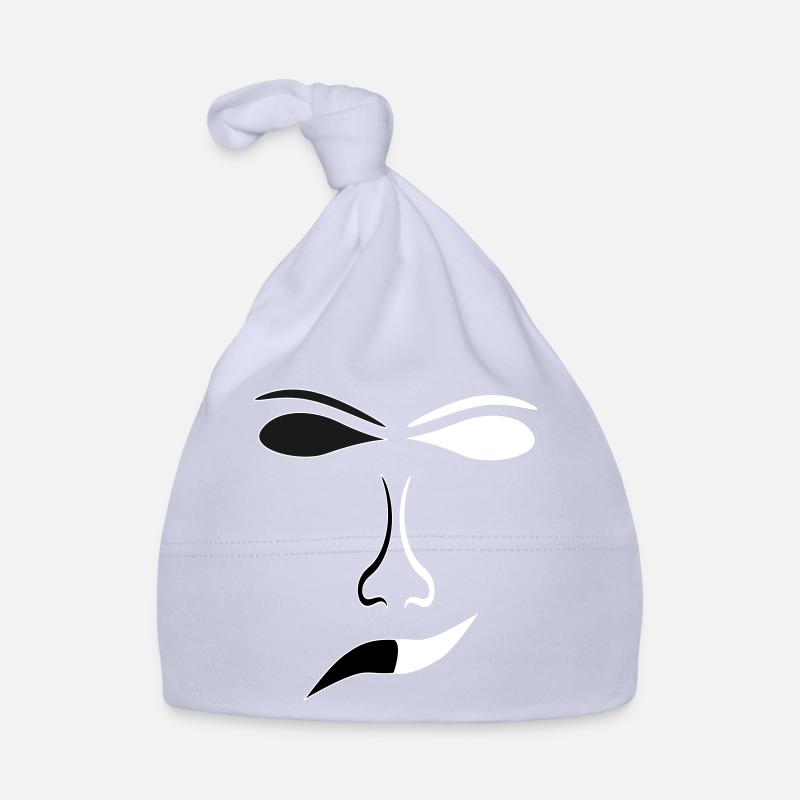 Masque de contraste abstrait pour les lignes du visage Bonnet bio Bébé