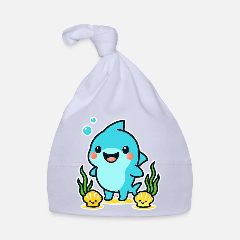 Dolphin Underwater Delight Organic Baby Cap